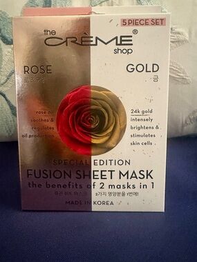 The Crème Shop Rose & Gold Fusion Sheet Mask -